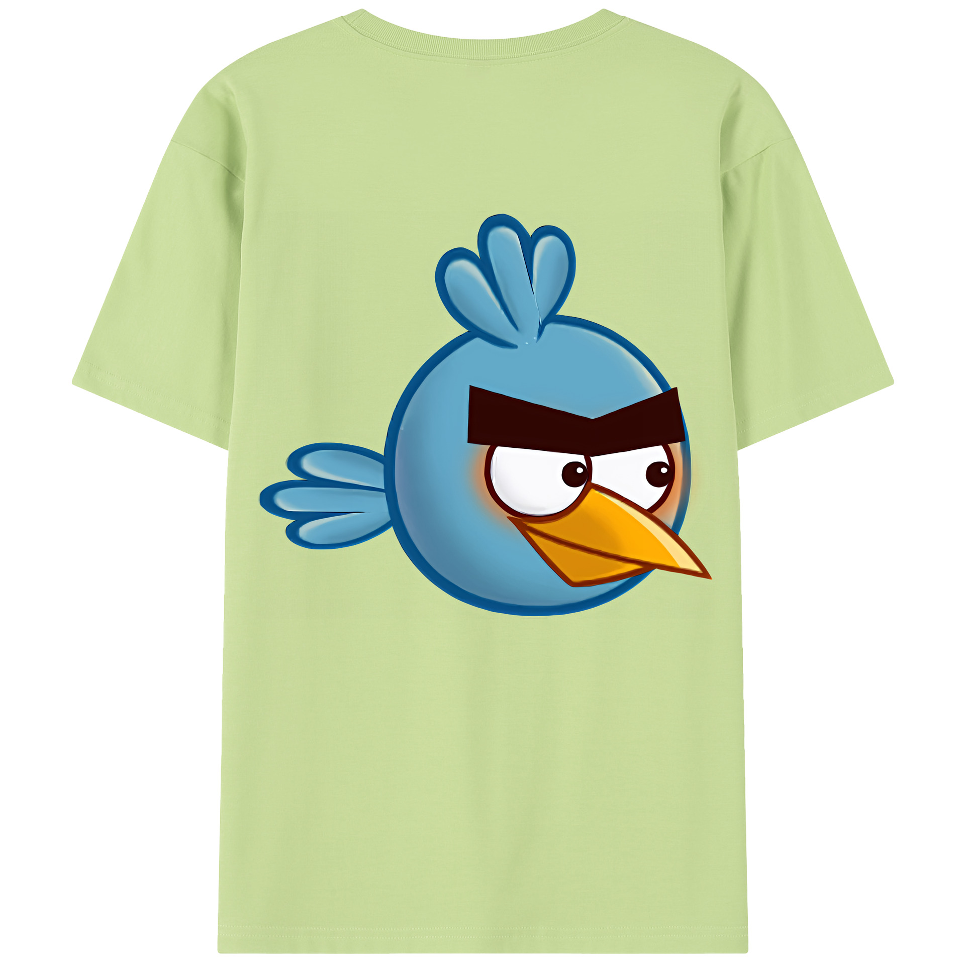（画像用） Angry Birds アングリーバード 綿100％半袖Tシャツ（背面プリント）
